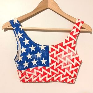 4th of July Crop Top